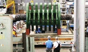 Large rotor assembly in our machine shop, the Columbia Engineering Works (CEW)