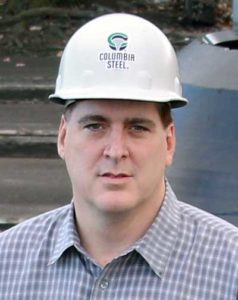 Chris Hagan, Columbia Steel District Manager, for the Northeastern United States