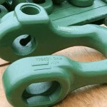 A dragline clevis designed for EZ RigLok® installation