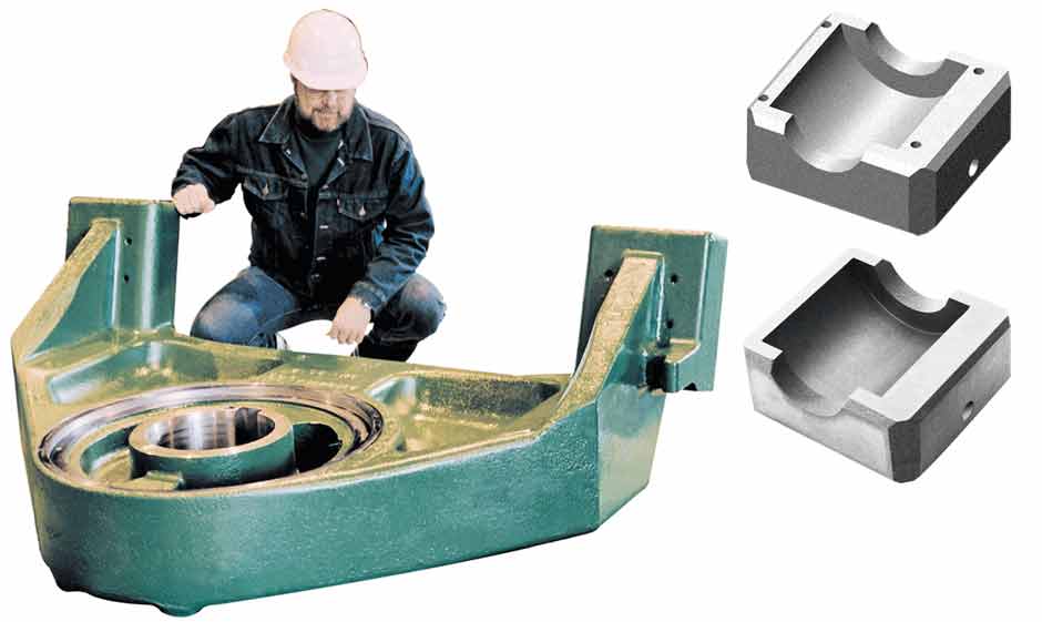Columbia Steel's carbon steel roll brackets for coal pulverizers