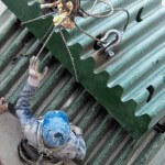 A customer installs a set of Columbia Steel crusher jaw dies