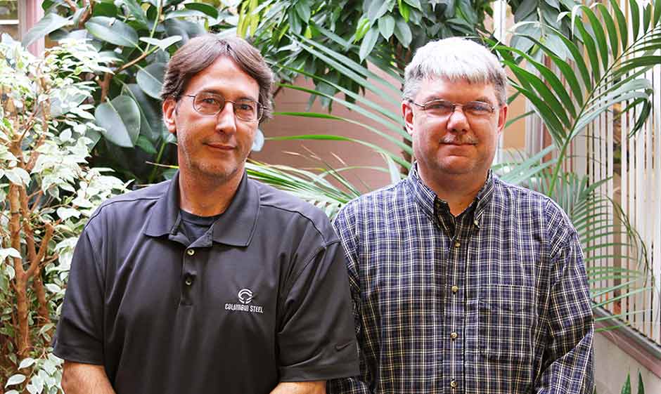 Mike and Kirk, Columbia Steel's customer service specialists, are here to help you.