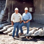 Mine Shovel with Columbia Steel's EZ Ring Teeth