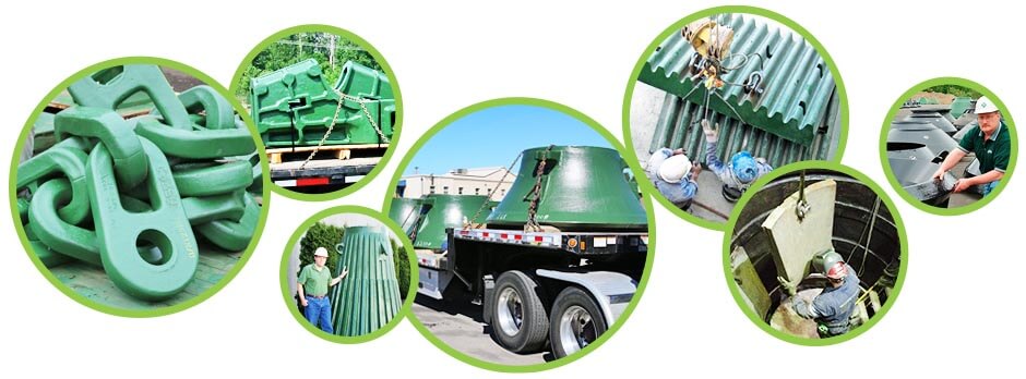 Columbia Steel replacement wear parts for surface mining and aggregate production